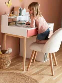 Chaise Fausse Fourrure Enfant Ivoire - Vertbaudet -Enfant Meubles Boutique chaise fausse fourrure enfant 3